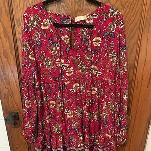 Long sleeve floral dress